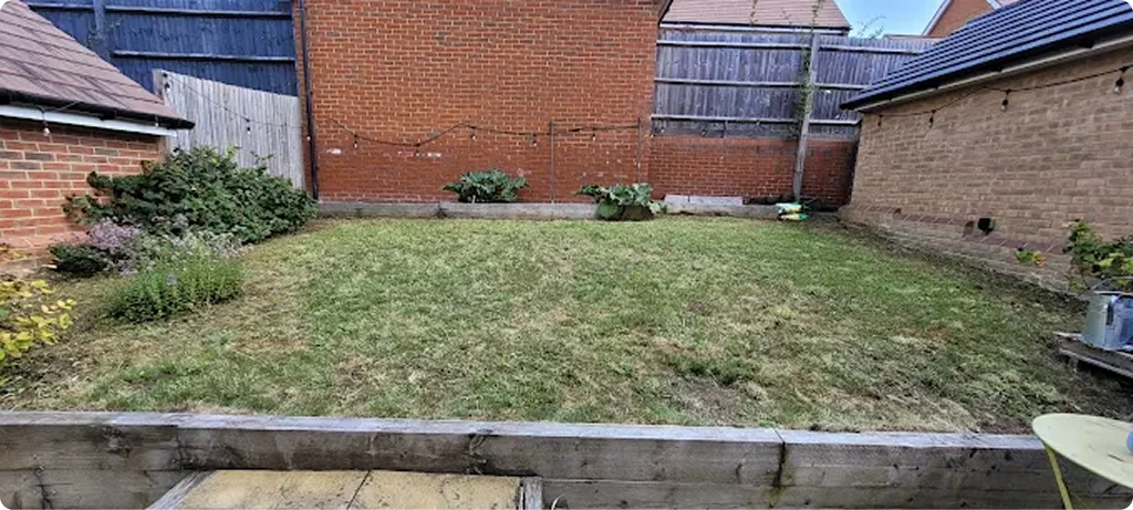 Tidy garden after clearance