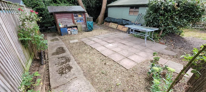Garden after transformation